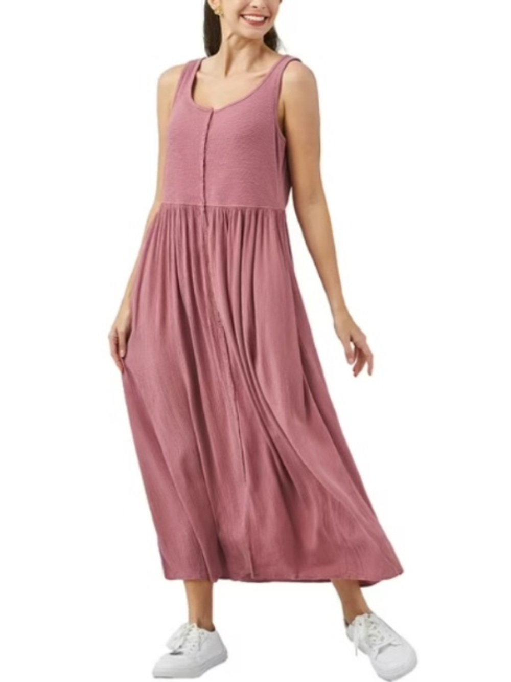 Frye Dusty Rose Maxi Tank Dress